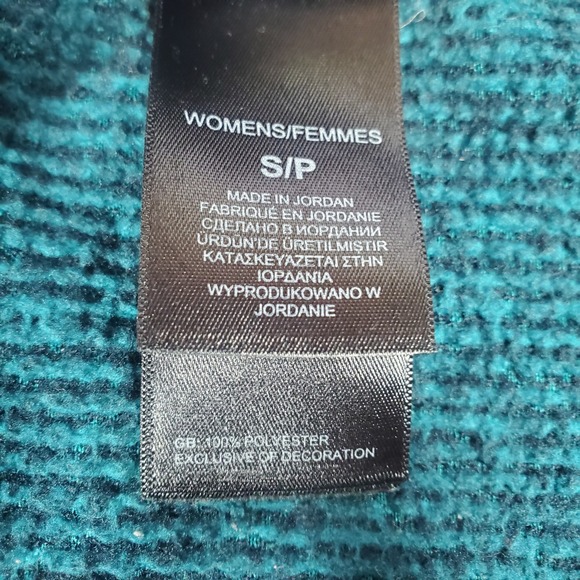 The North Face Osito 2 Fleece Jacket Womens Small Teal Fleece Full Zip Cozy Warm - Picture 9 of 14